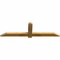 Ekena Millwork Eugene Rough Sawn Timber Gable Bracket, Western Red Cedar, 60"W x 17"H x 2"D x 4"F, 7/12 Pitch GBW060X17X0204EUG00RWR - alternate 3